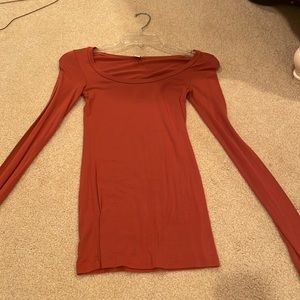 Plain orange long sleeve